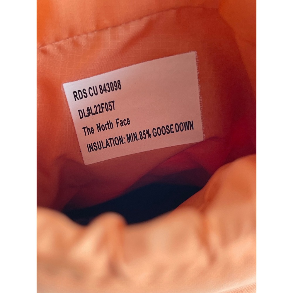 The North Face Nuptse II Dryvent Bootie Women 6 Orange Down Winter Puffer - Picture 8 of 11